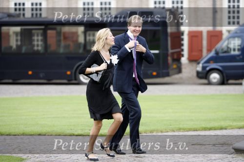 Apeldoorn 8 oktober 2006
Doop Prinses Leonore in het Loo in Apeldoorn.
Vanessa Loudon en haar man Janus Smalbraak.