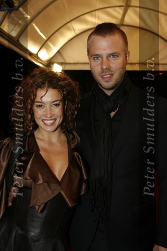 Utrecht 6 oktober 2006
Uitreiking gouden kalveren.
Katja Schuurman met Thijs Romer