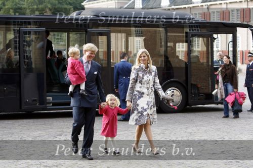 Apeldoorn 8 oktober 2006
Doop Prinses Leonore in het Loo in Apeldoorn.
Prinses Maxima met Prins Willem Alexander Prinses Alexia en Prinses Amalia