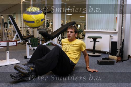 Beverwijk 3 oktober 2006
Rafael v d Vaart aan het revalideren na heup blessure.