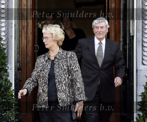 Rotterdam 16 september 2006
Herdenkingsdienst voor hr v Vollenhoven in Hulskamp gebouw.
Ruud Lubbers met zijn vrouw Ria Lubbers