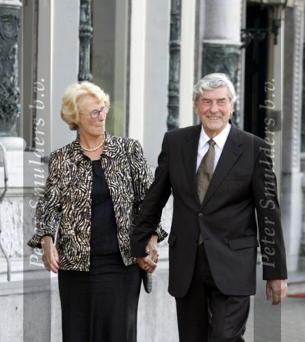 Rotterdam 16 september 2006
Herdenkingsdienst voor hr v Vollenhoven in Hulskamp gebouw.
Ruud Lubbers met zijn vrouw Ria Lubbers