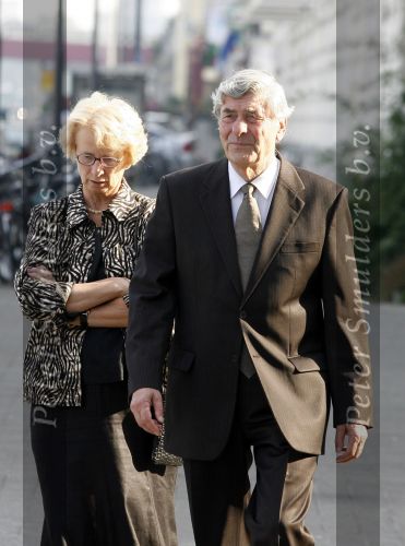 Rotterdam 16 september 2006
Herdenkingsdienst voor hr v Vollenhoven in Hulskamp gebouw.
Ruud Lubbers met zijn vrouw Ria Lubbers