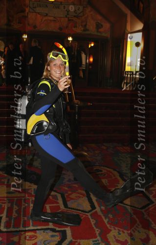 Amsterdam 6 oktober 2006
Premiere an inconvenient Truth in Tuschinski.
Sophie Hilbrand in duikpak