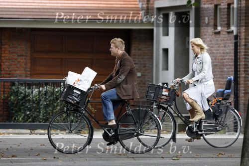 Amsterdam 26 september 2006
Tooske Breugem en Bastiaan ragas op de fiets