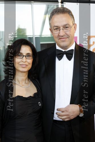Rotterdam 27 september 2009
Premiere Haispray in het nieuwe Luxor. 
Ahmed Aboutaleb met vrouw