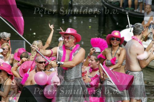 Amsterdam 1 augustus 2009
Diverse boten tijdens de Gay pride.