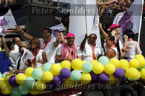 Amsterdam 1 augustus 2009
Diverse boten tijdens de Gay pride.