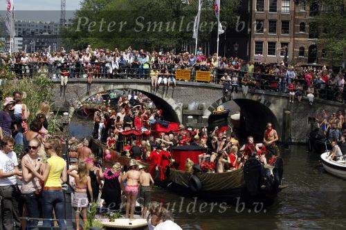 Amsterdam 1 augustus 2009
Diverse boten tijdens de Gay pride.