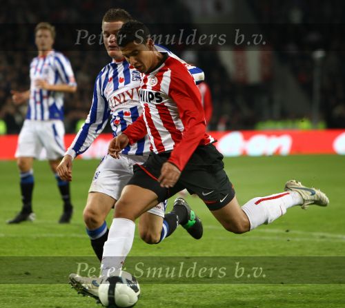 Eindhoven, 17 Oktober 2009 Kompetitiewedstrijd PSV-SC Heerenveen,
eindstand 1-0 Seizoen 2009/2010
Jonayhan Reis
Foto Junior Smulders