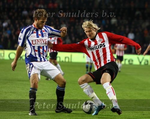 Eindhoven, 17 Oktober 2009 Kompetitiewedstrijd PSV-SC Heerenveen,
eindstand 1-0 Seizoen 2009/2010
Ola Toivonen
Foto Junior Smulders