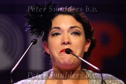 Rotterdam, 4 Oktober 2010
Edsion uitreiking voor de 50e keer
Caro Emerald wint Edison, Beste vrouwelijke artiest
Foto Peter Smulders BV