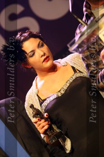 Rotterdam, 4 Oktober 2010
Edsion uitreiking voor de 50e keer
Caro Emerald wint Edison, Beste vrouwelijke artiest
Foto Peter Smulders BV