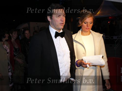 Utrecht 1 oktober 2010
Uitreiking gouden kalveren in de schouwburg van Utrecht. Ex man Guusje Nederhorst met partner
Peter Smulders bv