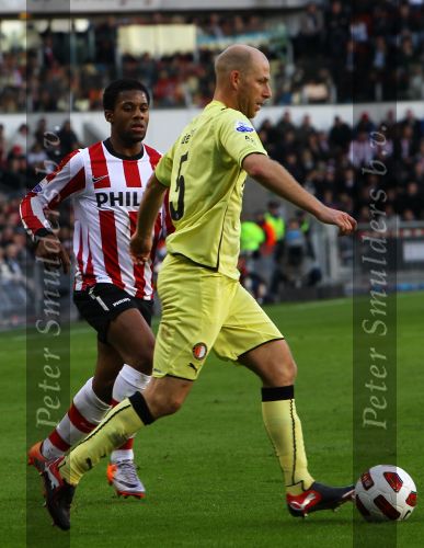 Eindhoven, 24 Oktober 2010
Kompetitiewedstrijd PSV-Feyenoord, eindstand 10-0 Seizoen 2010/2011
De grootste nederlaag van Feyenoord ooit in het betaalde voetbal
Evenaring van de grootste overwinning PSV in het betaald Voetbal

Foto Junior Smulders