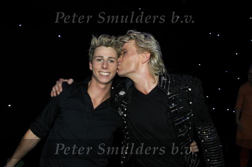 Amsterdam 11 oktober 2010
Premiere Hurricane van Hans Klok in Carre. hans Klok met vriend
Peter Smulders bv