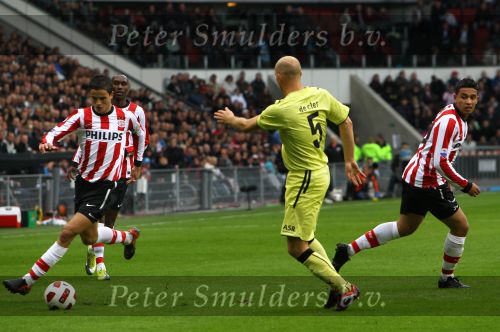 Eindhoven, 24 Oktober 2010
Kompetitiewedstrijd PSV-Feyenoord, eindstand 10-0 Seizoen 2010/2011
De grootste nederlaag van Feyenoord ooit in het betaalde voetbal
Evenaring van de grootste overwinning PSV in het betaald Voetbal
Ibrahim Affelay
Foto Junior Smulders