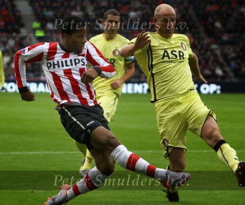 Eindhoven, 24 Oktober 2010
Kompetitiewedstrijd PSV-Feyenoord, eindstand 10-0 Seizoen 2010/2011
De grootste nederlaag van Feyenoord ooit in het betaalde voetbal
Evenaring van de grootste overwinning PSV in het betaald Voetbal
Jeremain Lens
Foto Junior Smulders