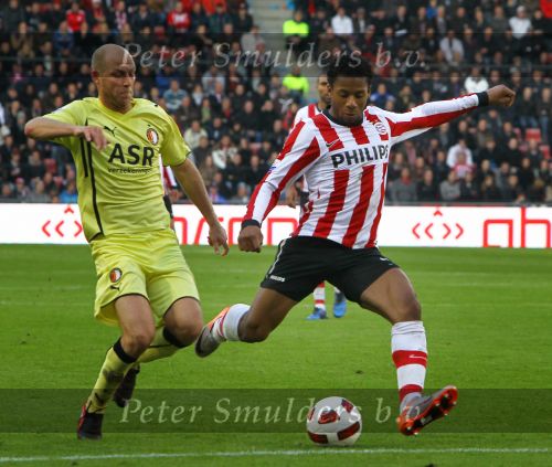 Eindhoven, 24 Oktober 2010
Kompetitiewedstrijd PSV-Feyenoord, eindstand 10-0 Seizoen 2010/2011
De grootste nederlaag van Feyenoord ooit in het betaalde voetbal
Evenaring van de grootste overwinning PSV in het betaald Voetbal
Jeremain Lens
Foto Junior Smulders
