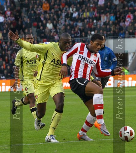 Eindhoven, 24 Oktober 2010
Kompetitiewedstrijd PSV-Feyenoord, eindstand 10-0 Seizoen 2010/2011
De grootste nederlaag van Feyenoord ooit in het betaalde voetbal
Evenaring van de grootste overwinning PSV in het betaald Voetbal
Jeremain Lens
Foto Junior Smulders