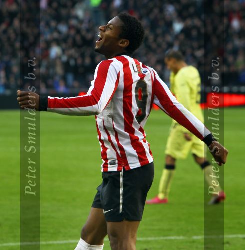 Eindhoven, 24 Oktober 2010
Kompetitiewedstrijd PSV-Feyenoord, eindstand 10-0 Seizoen 2010/2011
De grootste nederlaag van Feyenoord ooit in het betaalde voetbal
Evenaring van de grootste overwinning PSV in het betaald Voetbal
Jeremain Lens
Foto Junior Smulders