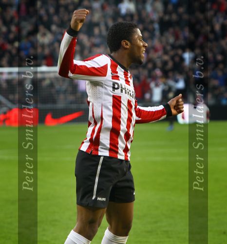 Eindhoven, 24 Oktober 2010
Kompetitiewedstrijd PSV-Feyenoord, eindstand 10-0 Seizoen 2010/2011
De grootste nederlaag van Feyenoord ooit in het betaalde voetbal
Evenaring van de grootste overwinning PSV in het betaald Voetbal
Jeremain Lens
Foto Junior Smulders