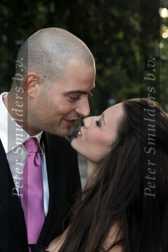 Amsterdam 29 september 2010
Pink Ribbon gala in de westerkerk. Lange Frans met zijn vrouw Danielle
Peter Smulders bv