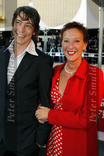 Utrecht 26 september 2010
Premiere Lang en Gelukkig op de filmdagen. Loes Luca met stiefzoon
Peter Smulders bv