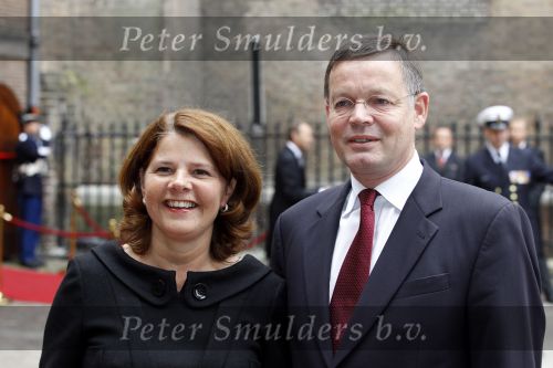 Den Haag 21 september 2010
Prinsjesdag 2010 op het binnenhof en bij paleis Noordeinde. Marja v Bijsterveldt Vliegenthart en partner
Peter Smulders bv