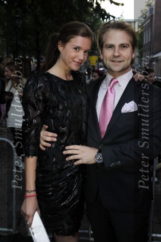Amsterdam 29 september 2010
Pink Ribbon gala in de westerkerk. Marly v d Velden met vriend
Peter Smulders bv