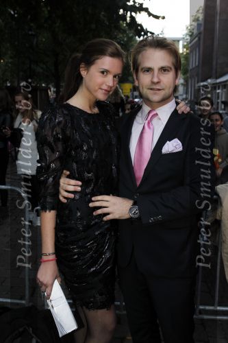 Amsterdam 29 september 2010
Pink Ribbon gala in de westerkerk. Marly v d Velden met vriend
Peter Smulders bv