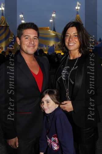 Amsterdam 7 oktober 2010
Premiere cirque du soleil bij de amsterdam Arena. Martijn en Amanda Krabbe met dochter 
Peter Smulders bv