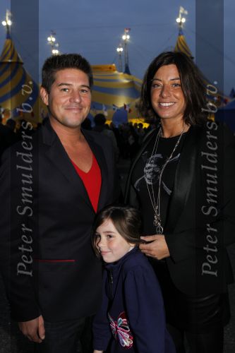 Amsterdam 7 oktober 2010
Premiere cirque du soleil bij de amsterdam Arena. Martijn en Amanda Krabbe met dochter 
Peter Smulders bv