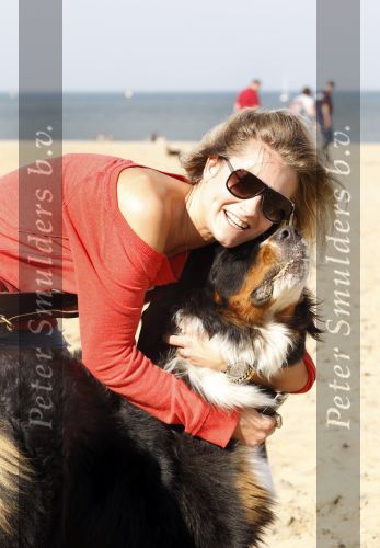 Scheveningen 3 oktober 2010
Dogwalk georganiseerd door de stichting van Bridget Maasland .Nikkie Plessen met hond
Peter Smulders bv