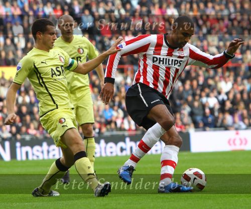 Eindhoven, 24 Oktober 2010
Kompetitiewedstrijd PSV-Feyenoord, eindstand 10-0 Seizoen 2010/2011
De grootste nederlaag van Feyenoord ooit in het betaalde voetbal
Evenaring van de grootste overwinning PSV in het betaald Voetbal
Orlando Engelaar
Foto Junior Smulders
