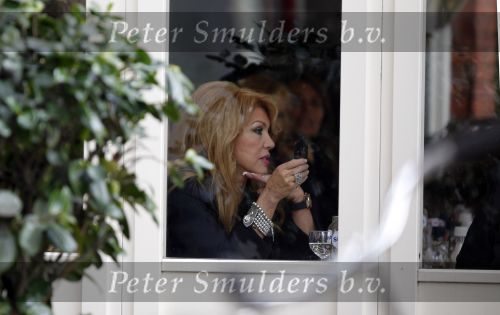 Amsterdam 12 oktober 2010
Patricia Paay op terras bij joffers.
Peter Smulders bv