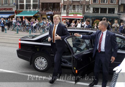 Amsterdam 23 september 2010
Prins Willem Alexander op bezoek in de beurs van Berlage. De dochter van Freddie Heineken Charlene de Carvalho ontvangt hem.
Peter Smulders bv