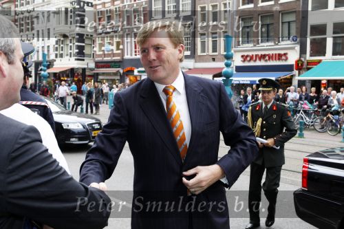 Amsterdam 23 september 2010
Prins Willem Alexander op bezoek in de beurs van Berlage. De dochter van Freddie Heineken Charlene de Carvalho ontvangt hem.
Peter Smulders bv