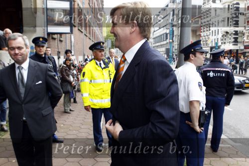 Amsterdam 23 september 2010
Prins Willem Alexander op bezoek in de beurs van Berlage. De dochter van Freddie Heineken Charlene de Carvalho ontvangt hem.
Peter Smulders bv