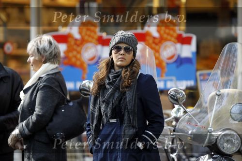 Amsterdam 29 september 2010
Shanna Breukhoven met haar vriend op vespa scooter.
Peter Smulders bv