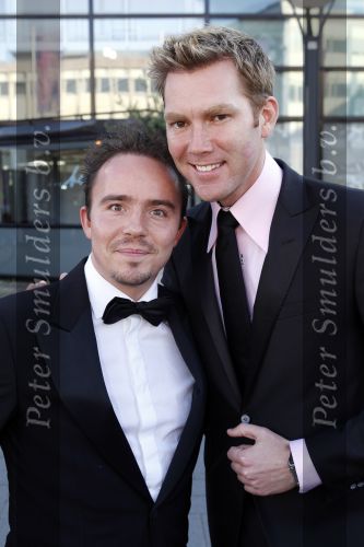 Tilburg 10 oktober 2010
Premiere Legally Blonde in de schouwburg van Tilburg. Sipke Jan Bousema met partner
Peter Smulders bv