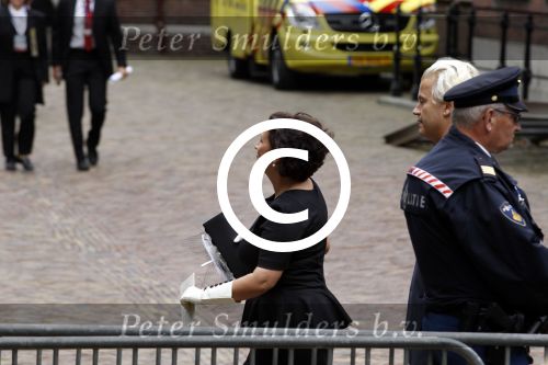Den Haag 20 september 2011
Prinsjesdag op het binnenhof. Geert Wilders met vrouw en beveiliging
Peter Smulders bv