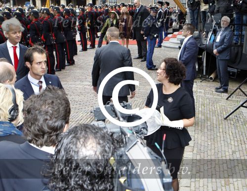 Den Haag 20 september 2011
Prinsjesdag op het binnenhof. Geert Wilders met zijn vrouw en beveiliging
Peter Smulders bv