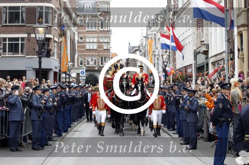 Den Haag 20 september 2011
Prinsjesdag in den haag met daarbij aanwezig Koningin Beatrix Prins Willem Alexander Maxima Pieter v Vollenhoven Prinses Margriet Prins Constantijn en prinses Laurentien. Gouden koets