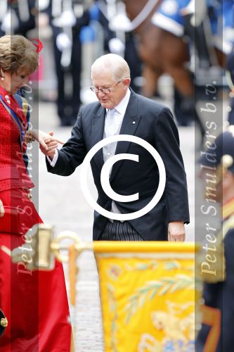 Den Haag 20 september 2011
Prinsjesdag in den haag met daarbij aanwezig Koningin Beatrix Prins Willem Alexander Maxima Pieter v Vollenhoven Prinses Margriet Prins Constantijn en prinses Laurentien.
Peter Smulders bv