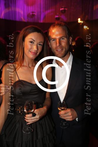 Amsterdam 13 oktober 2012
VIP avond LAF beurs bij westergasfabriek. Dewi Pechler met vriend
Peter Smulders bv
