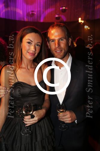 Amsterdam 13 oktober 2012
VIP avond LAF beurs bij westergasfabriek. Dewi Pechler met vriend
Peter Smulders bv