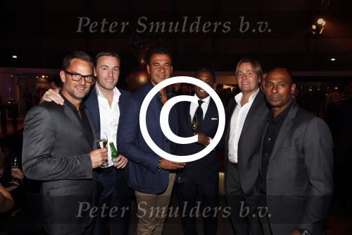 Amsterdam 13 oktober 2012
VIP avond LAF beurs bij westergasfabriek. Ruud Gullit Ronald de Boer Richard Witschge Brian Roy Rob Witschge en Aron Winter
Peter Smulders bv