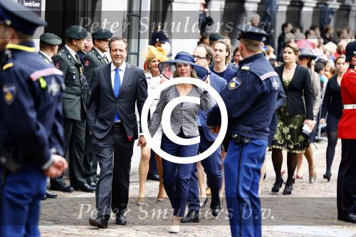 Den Haag 17 september 2013
Prinsjesdag op het binnenhof.
Alexander Pechtold met zijn vrouw