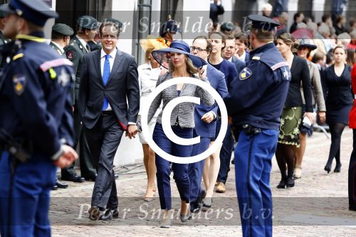 Den Haag 17 september 2013
Prinsjesdag op het binnenhof.
Alexander Pechtold met zijn vrouw